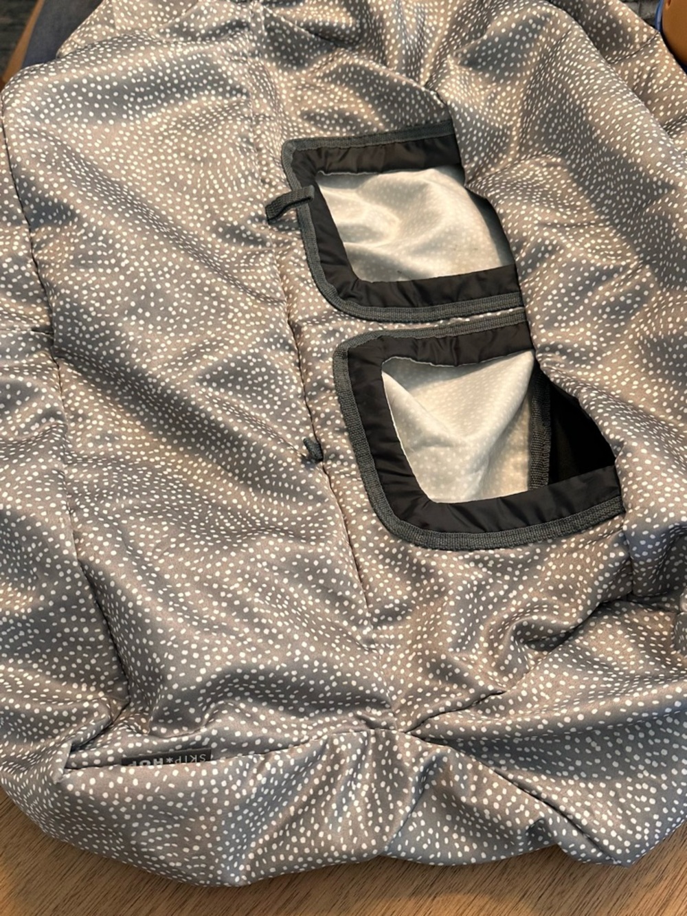 Skip hop Gray Polka Dot shopping cart cover for baby